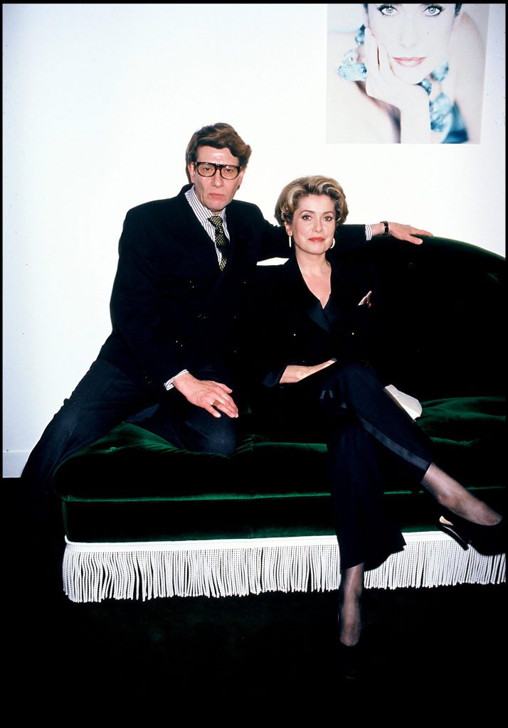 Catherine Deneuve și Yves Saint Laurent