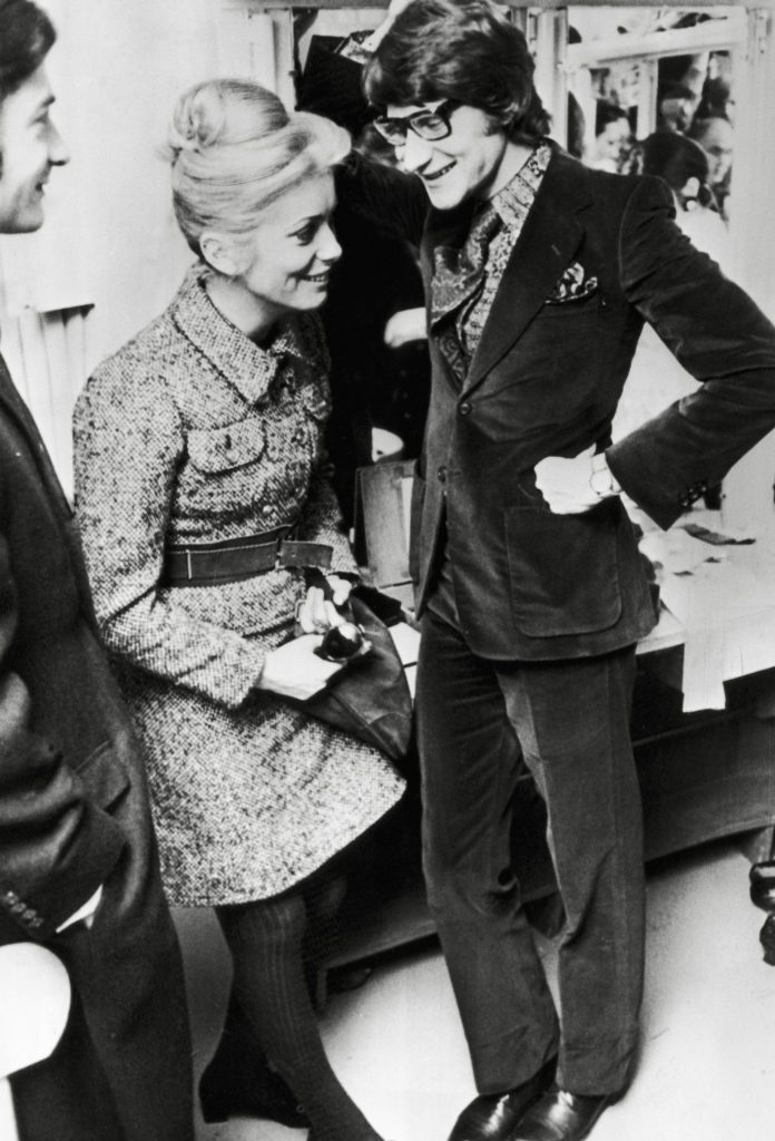Catherine Deneuve și Yves Saint Laurent