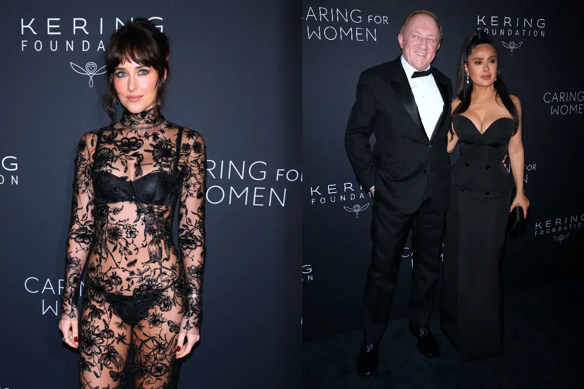 dakota johnson salma hayek dakota johnson salma hayek