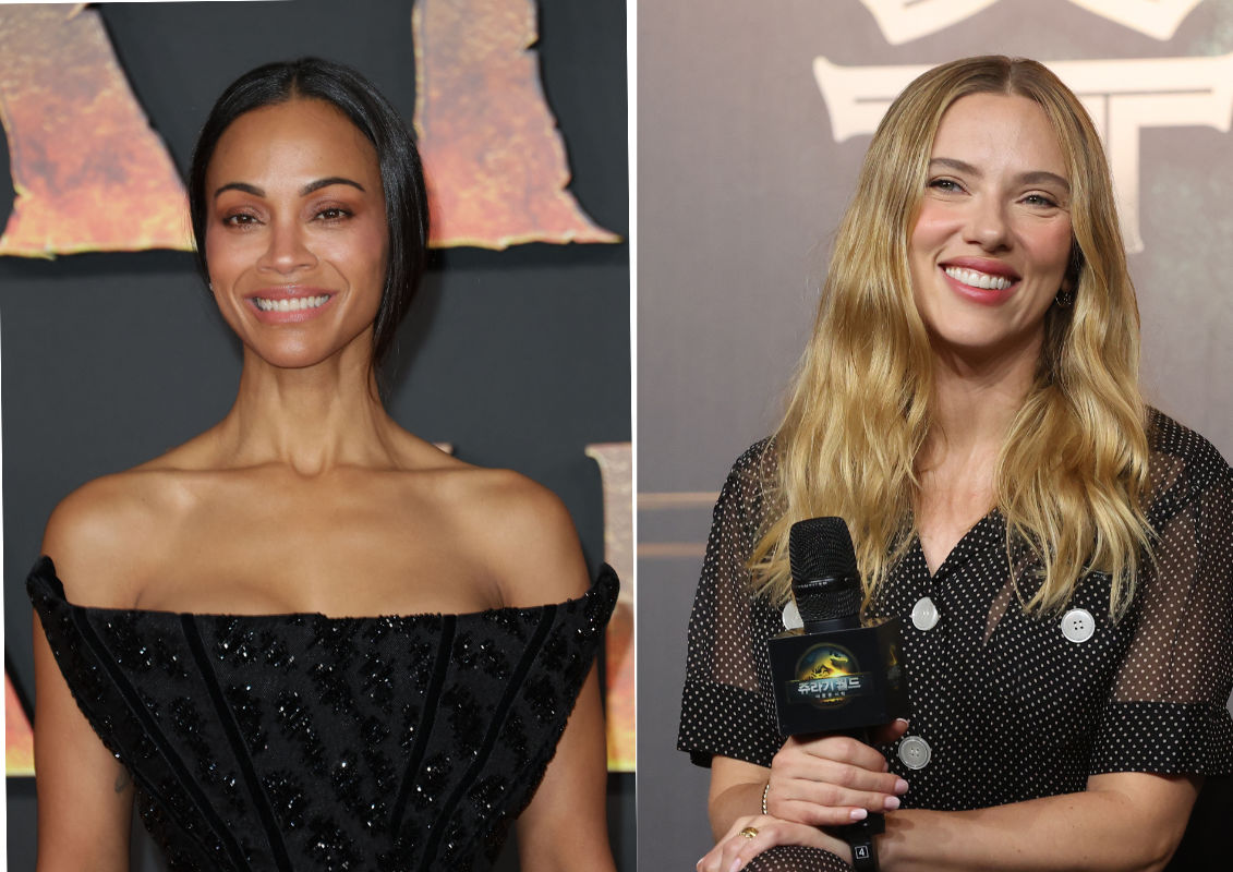 Zoe Saldaña Scarlett Johansson