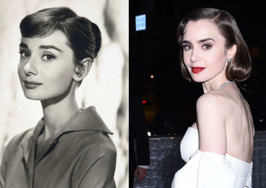 lily collins audrey hepburn