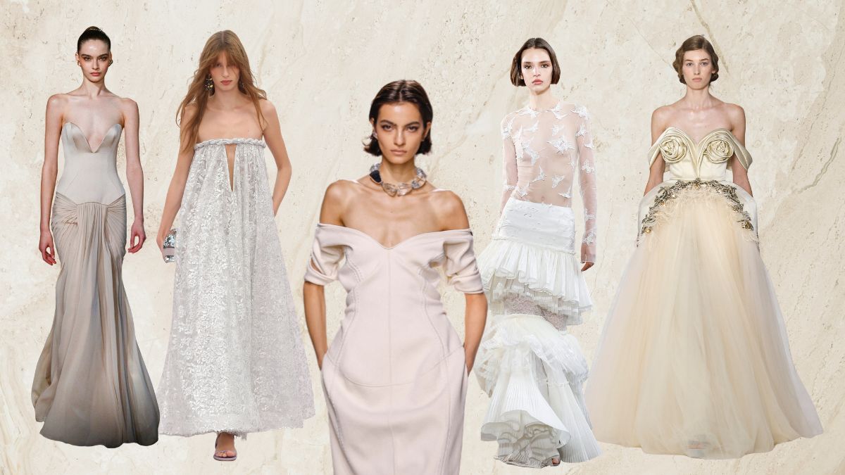 Tendințe Bridal: Linii romantice, elemente florale și un plus de excentricitate
